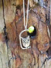 Sterling Silver handcrafted owl pendant