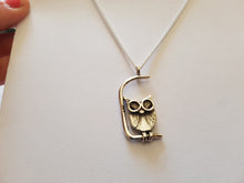 Sterling Silver handcrafted owl pendant