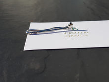 Sterling silver golf club tie clip