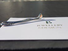 Sterling silver golf club tie clip