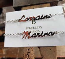 Sterling silver "Name" necklace