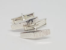 Sterling silver triangle prism cufflinks