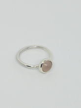 Sold Sterling silver ring with Rose quartz