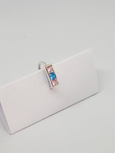 SOLD! Sterling silver with pink and blue cubic zirconia