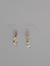 Sold! Sterling silver & 9ct gold drop earrings