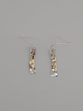 Sold! Sterling silver & 9ct gold drop earrings