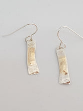 Sold! Sterling silver & 9ct gold drop earrings