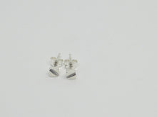 Sterling silver coffee bean stud earrings