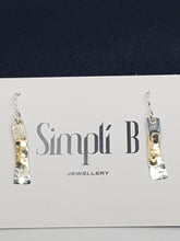 Sold! Sterling silver & 9ct gold drop earrings
