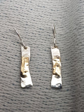 Sold! Sterling silver & 9ct gold drop earrings