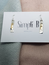 Sold! Sterling silver & 9ct gold drop earrings