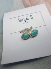 Sterling silver & turquoise cufflinks
