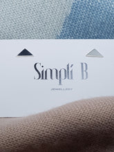 Sterling silver triangle stud earrings