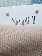 Sterling silver quarter dome hammer textured stud earrings