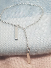 Sterling silver "Block &Chain " bracelet