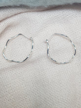 "Wild Atlantic Wave " Sterling silver hoop earrings