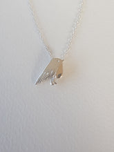 Sterling silver & 9ct gold handcrafted robin necklace