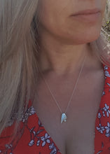 Sterling silver & 9ct gold handcrafted robin necklace