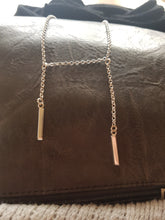 Sterling silver "Block & Chain" necklace