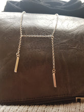 Sterling silver "Block & Chain" necklace