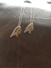 Sterling silver & 9ct gold handcrafted robin necklace