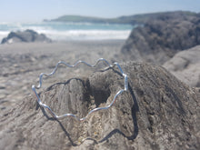 "Wild Atlantic Wave" sterling silver bangle