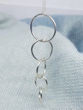 Sterling silver "Circles" necklace