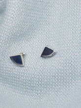Sterling silver "piece of pie" stud earring