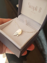 Sterling silver & 9ct gold handcrafted robin necklace