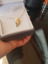 Sterling silver & 9ct gold handcrafted robin necklace