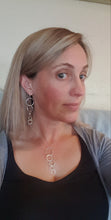 Sterling silver " Circles" drop earrings