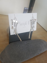 Jingle jangle long 925 sterling silver drop earrings