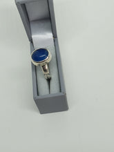 SOLD! 925 serling silver ring with a blue agate gemstone