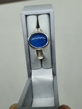 SOLD! 925 serling silver ring with a blue agate gemstone