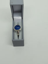 SOLD! 925 serling silver ring with a blue agate gemstone
