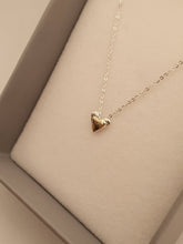 925 Sterling silver & 9ct gold heart necklace