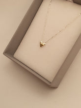 925 Sterling silver & 9ct gold heart necklace