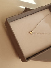 925 Sterling silver & 9ct gold heart necklace