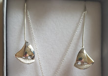 925 sterling silver and 9ct gold sailboat earrings