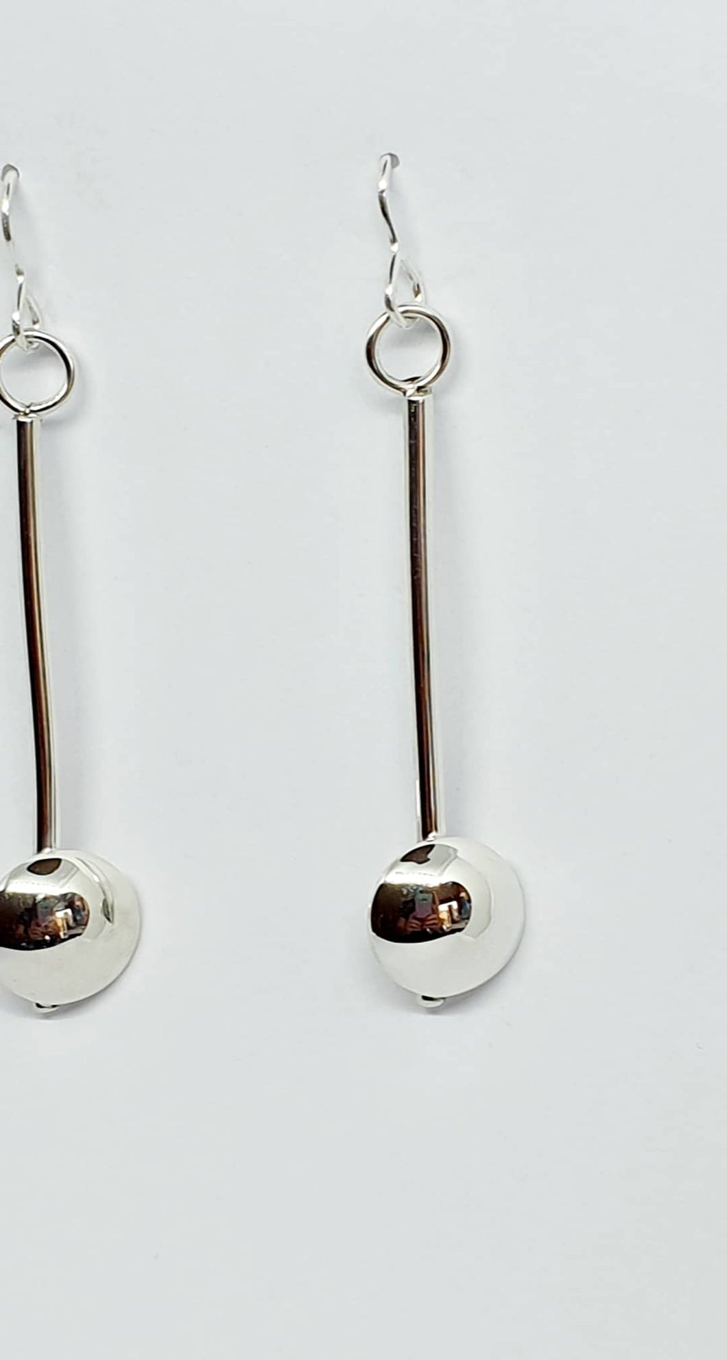 925 sterling silver pendulum drop earrings